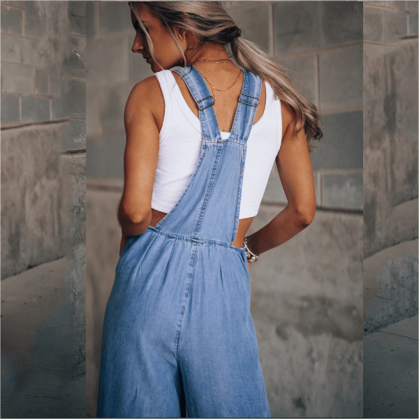 Sanura - Tuta da donna in denim