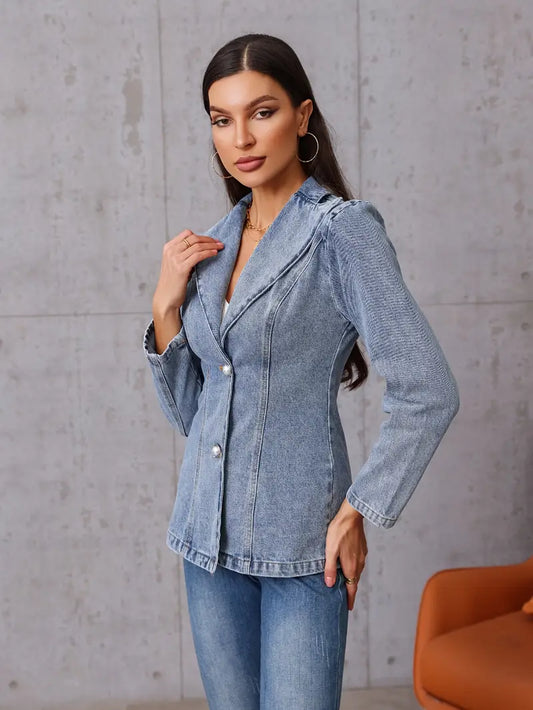 Albina - Elegante giacca in denim da donna