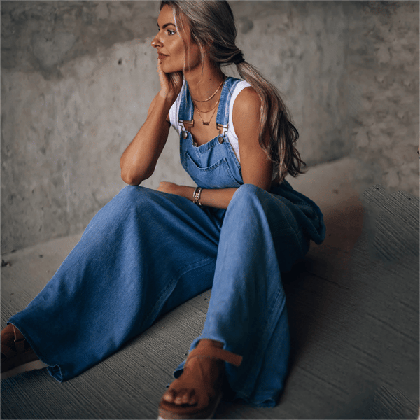 Sanura - Tuta da donna in denim