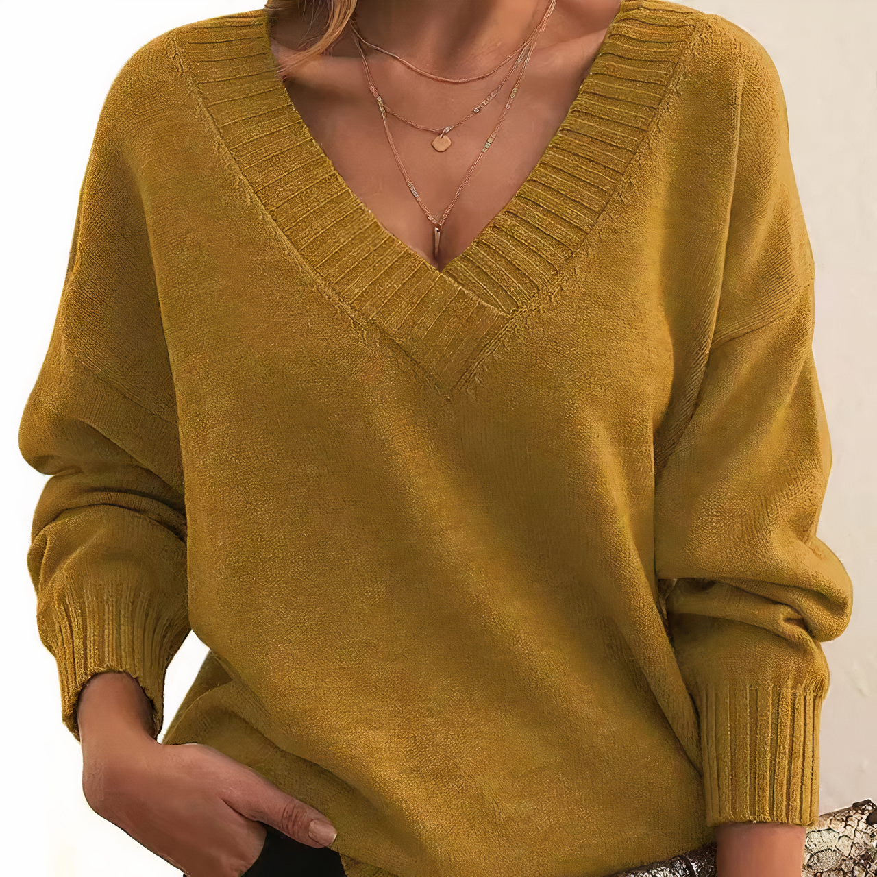 Elegante maglione in cashmere - Autunno