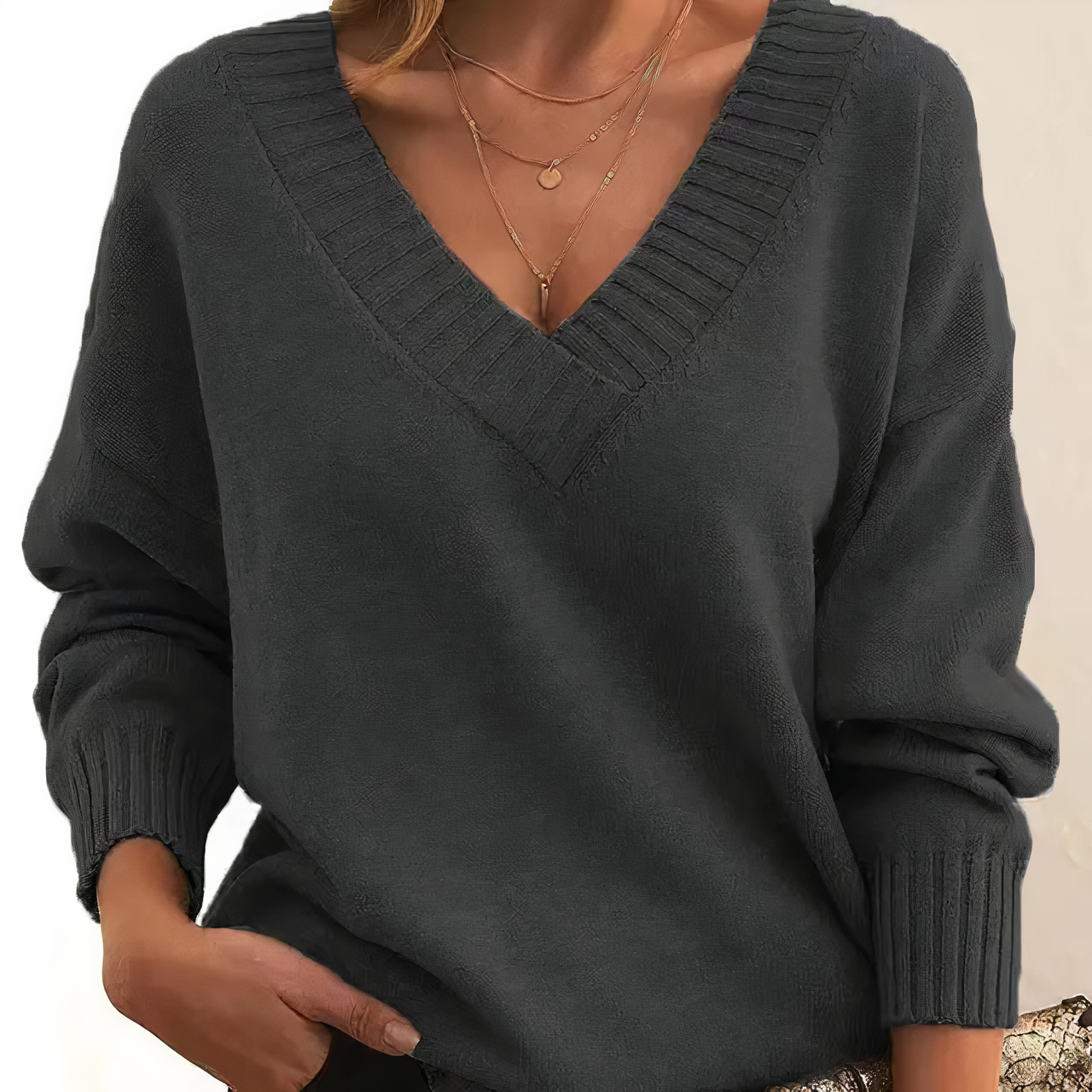 Elegante maglione in cashmere - Autunno