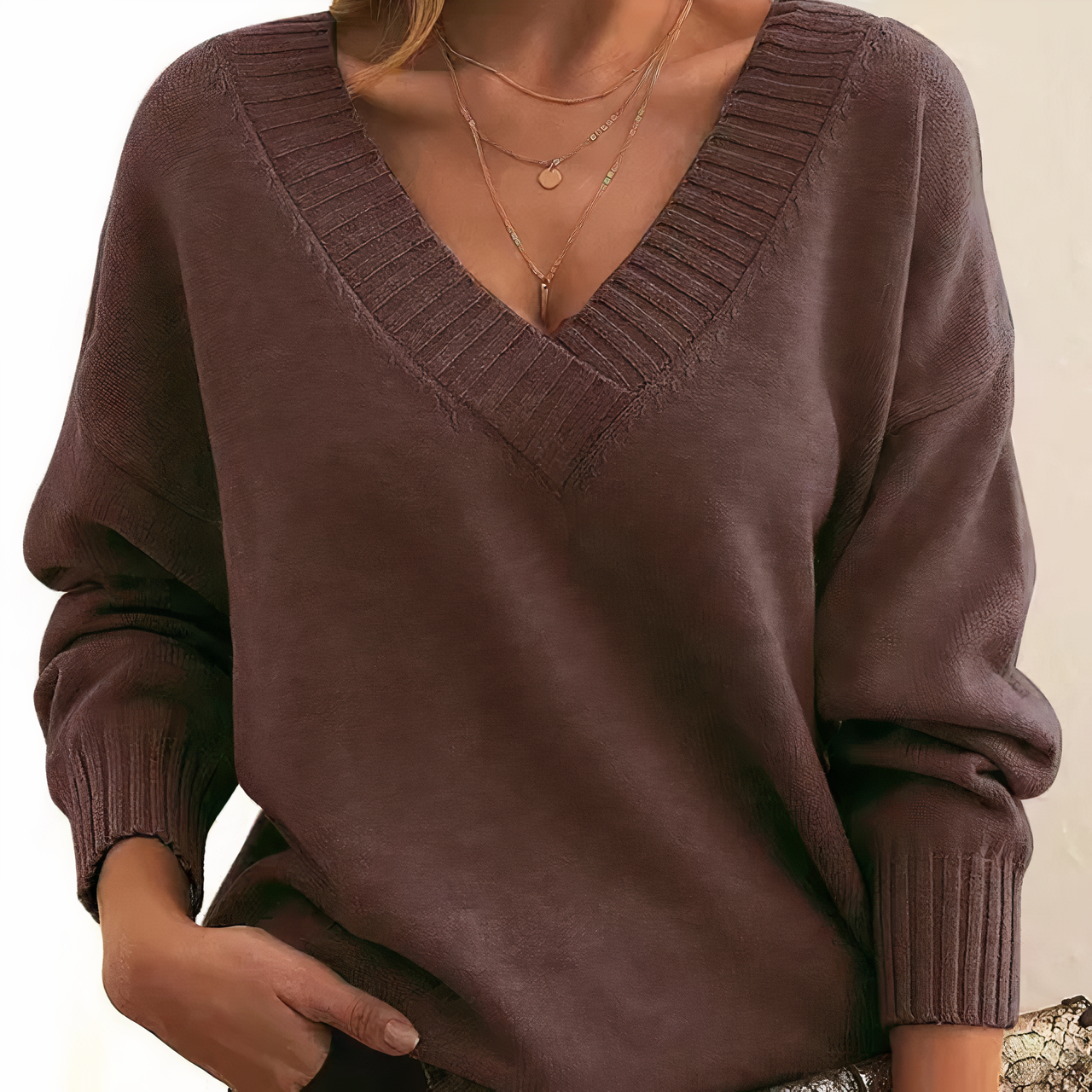 Elegante maglione in cashmere - Autunno