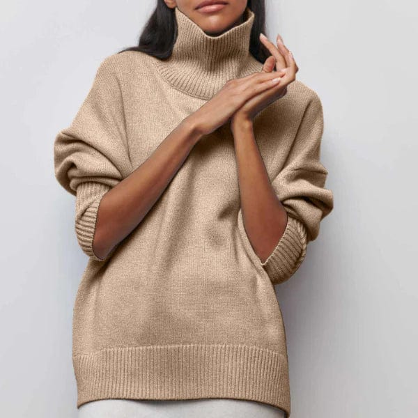 CLARA Maglione dolcevita oversize in cashmere