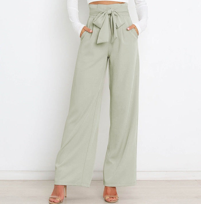 ALINA - Pantaloni eleganti a gamba larga