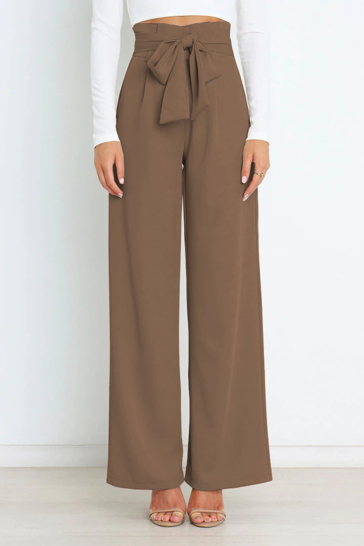 ALINA - Pantaloni eleganti a gamba larga