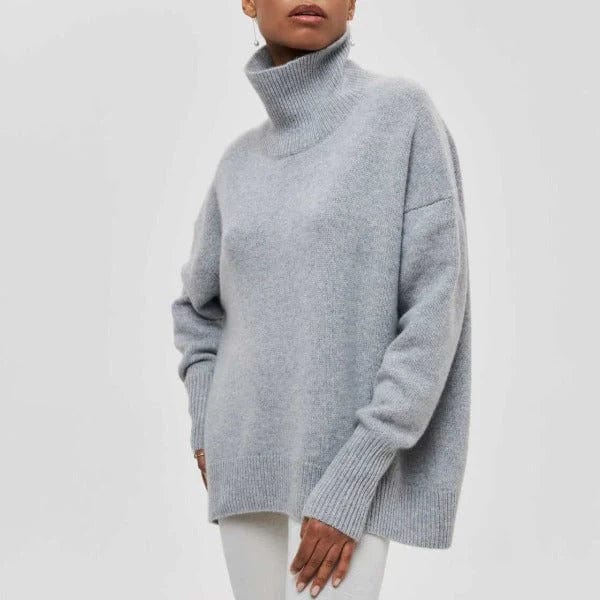 CLARA Maglione dolcevita oversize in cashmere